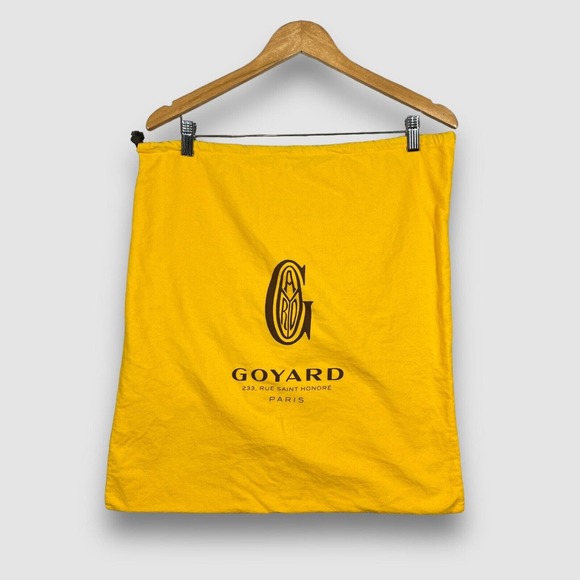 Goyard Accessories - Goyard Dust Bag Paris Aprox 19x19” Large Yellow Brown Lettering